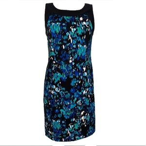 Sleeveless cool water colors dress